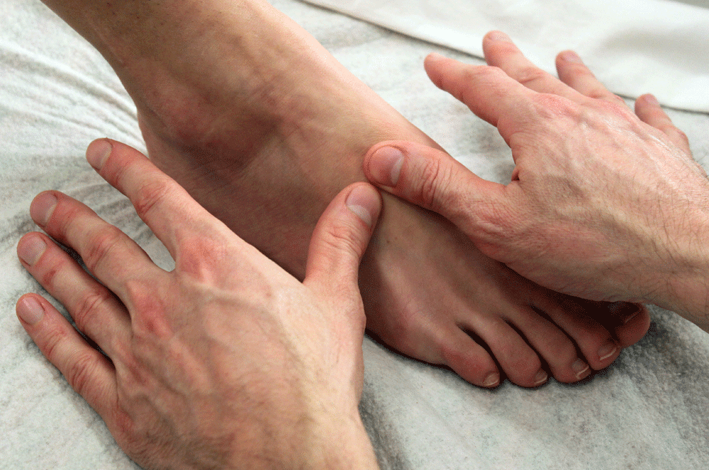 Lymphdrainage am Lymphsee